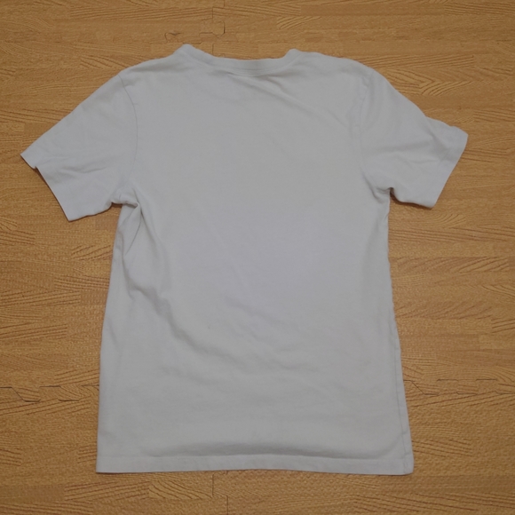 Nike T-Shirt Short Sleeve Fuzzy Logo Spellout Swoosh White Men's Small Crew Neck - Picture 9 of 12
